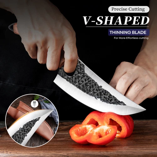 Küchenmesser Profi Kochmesser Japanisches Damast Edelstahl Santoku Messer Scharf - Bild 5 von 8