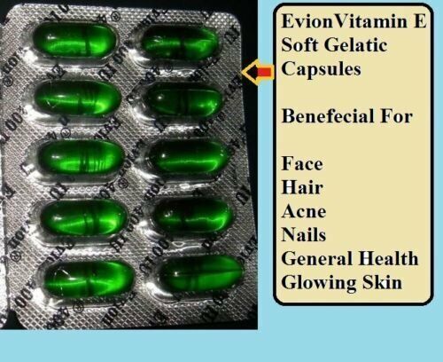 400 MG Vitamin E Evion 50 tablets by Merck Face Hair Skin Nails Antioxidant  | eBay