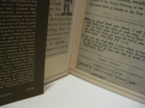 IN DER FRAGE DER FARBE von A. Leon Higginbotham 1978 Oxford Press Sehr guter Zustand/gut - Bild 4 von 4