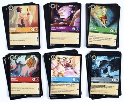 Disney Lorcana TCG: RISE OF THE FLOODBORN Complete Set 72 COMMON CARDS Card  Game | eBay UK