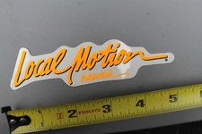 Local Motion Hawaii Clear Neon Orange Aloha OG 80's LM2 Vintage Surfing STICKER