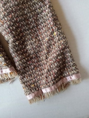 Chapter One Sportswear Tweed Blazer Jacket Pink & Brown Multi-color Size 10 - Picture 21 of 23