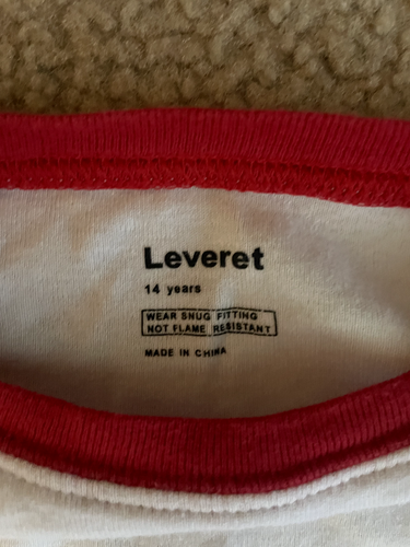 Children's Leveret Christmas Pajama Set - Size 14 - Picture 2 of 2