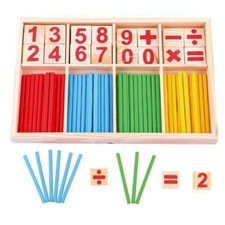 Montessori Wooden Early Learning Counting Educational Toy Math Manipulatives