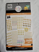 *Brand New* The Happy Planner Value Sticker Book Emoji & Social Talk 1608 Pieces