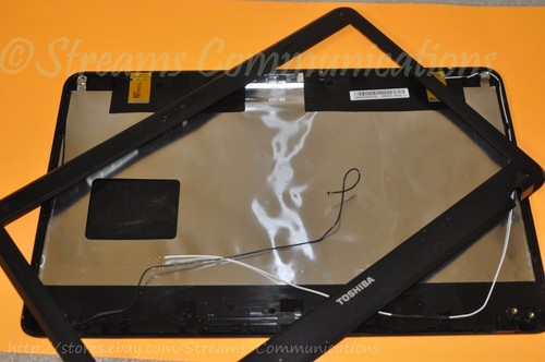 TOSHIBA Satellite C655 C655D-S5200 cover posteriore laptop + cornice LCD + webcam + antenna - Foto 2 di 3