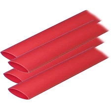 Ancor 306624 Adhesive Lined Heat Shrink Tubing (ALT) - 3/4" x 12" - 4-Pack - Red