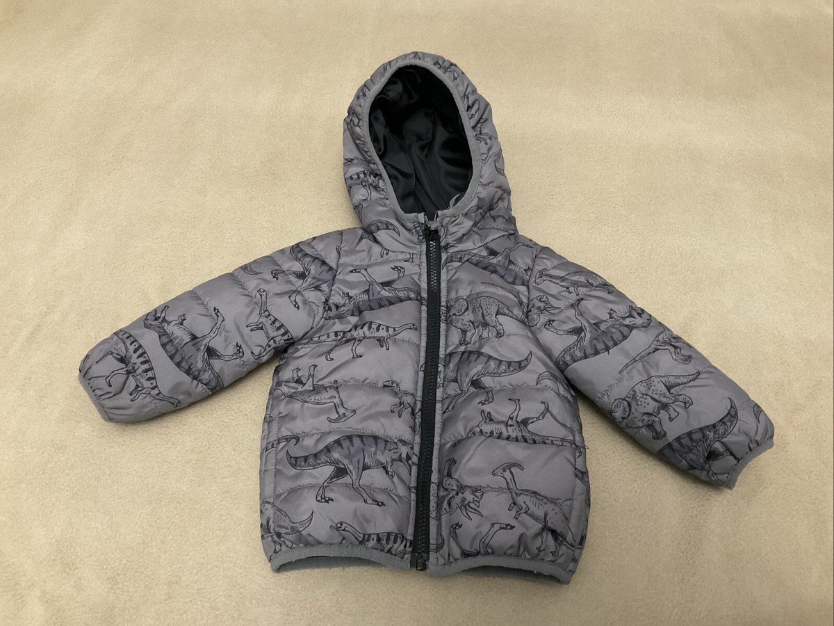 Dinosaur Winter Jacket Baby Boys 18 Month Dino Puffer Packable
