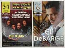 El Debarge ad flyer handbill NYC BB King concert 2016 The Fellas Motown Soul