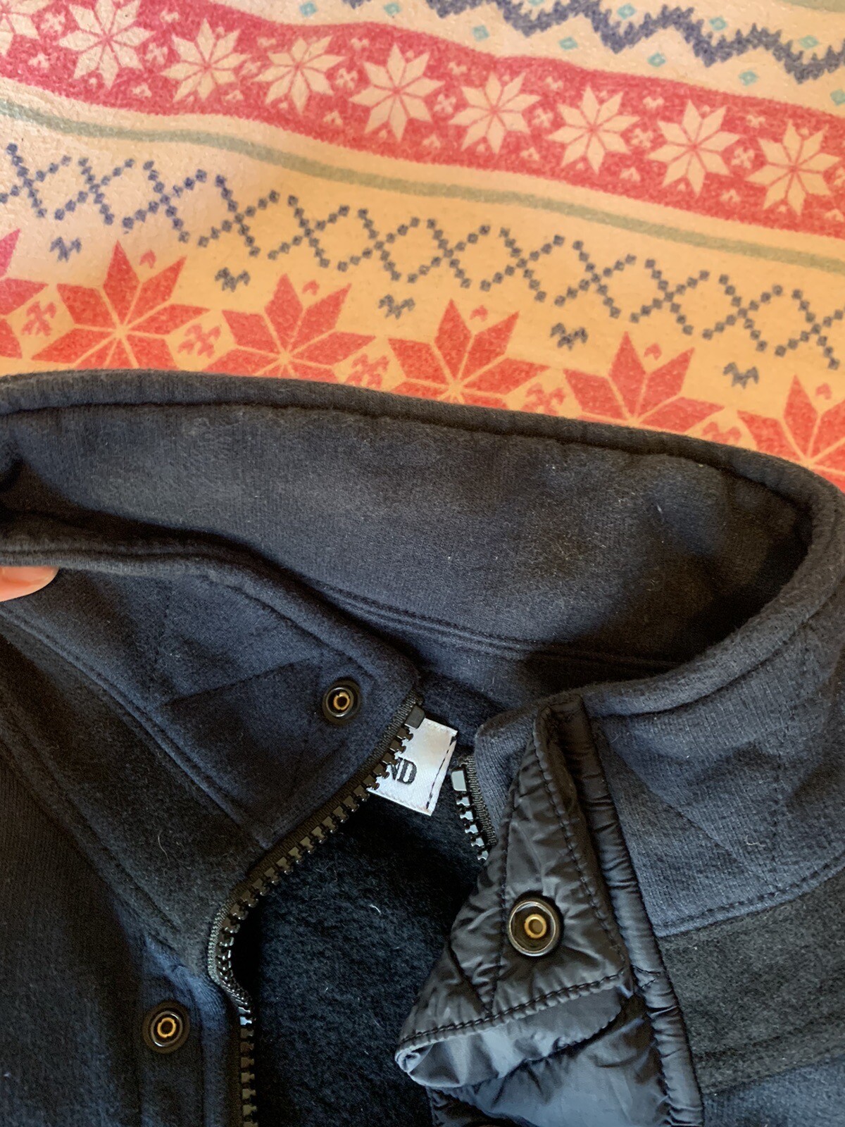 Mens Stone Island Jumper Sweatshirt Zip Neck with Poppers Navy Medium