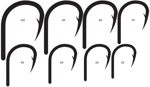 Mustad Hoodlum 5X Strong Live Bait Hook – Black Nickel Finish, Size 5/0, 6 Hooks Per Pack