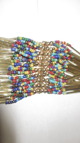 RBLISS CG Handcrafted Gold Plated Raani Haar Necklace Multi colored Beads - Picture 15 of 24