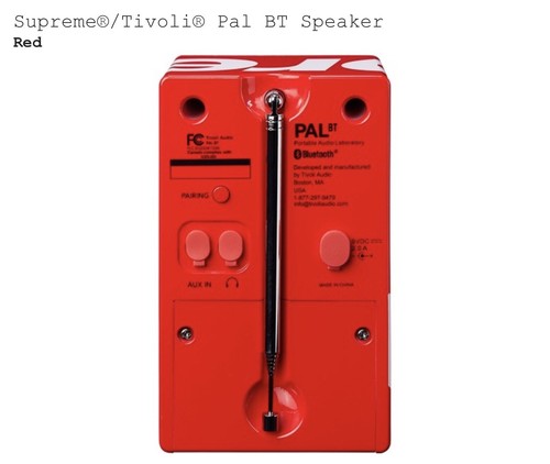 Supreme Tivoli® PAL BT Bluetooth Speaker Radio AM FM - 第 3/3 張圖片