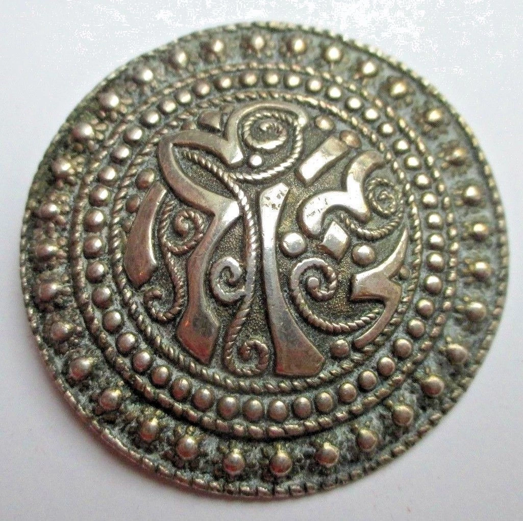 Broce Ancienne Cygne Bretagne Argenté Vintage Signée Fidèle