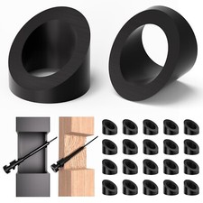 20Pack Black PVD Technology 33° Beveled Angle Washers for Cable Railing Sta