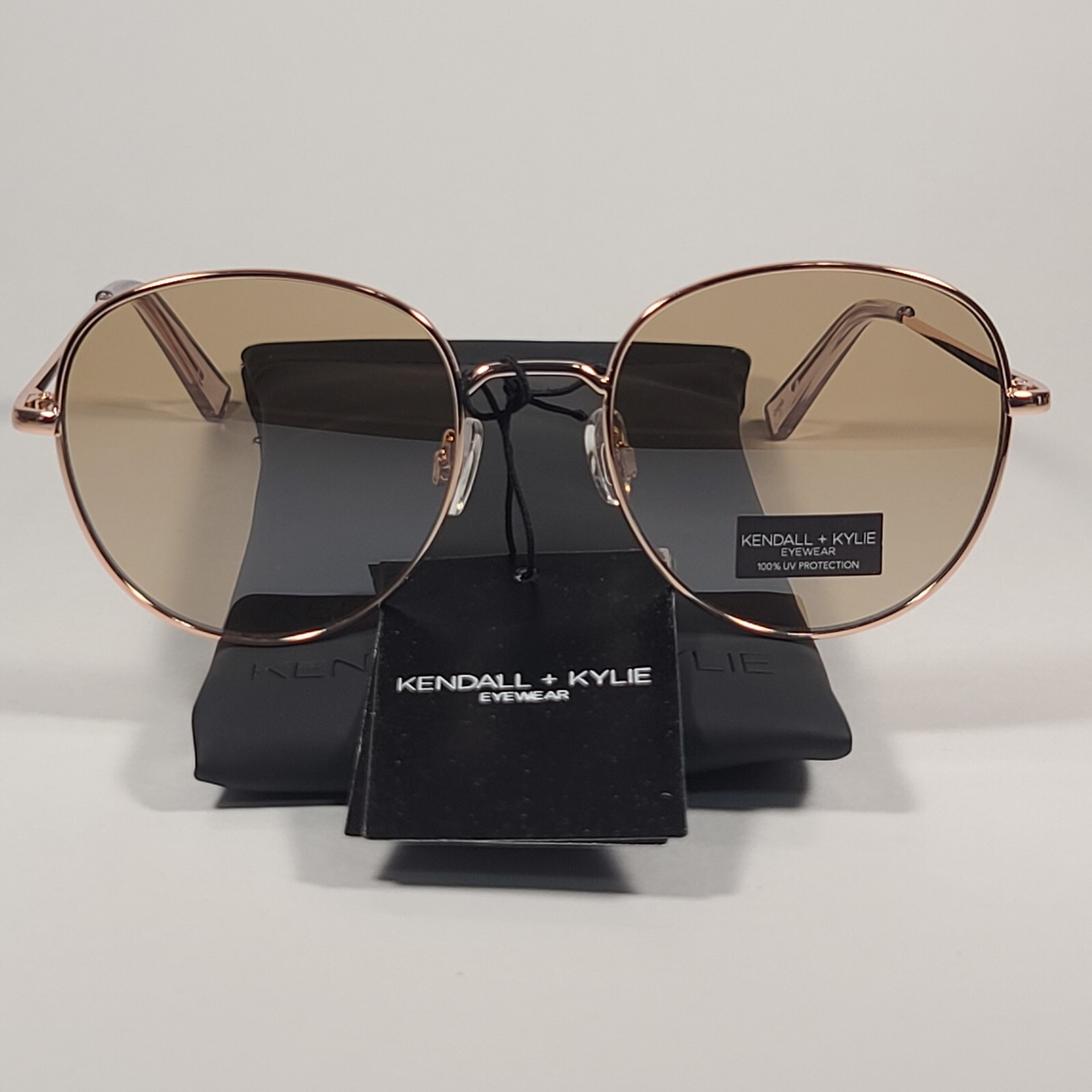 Kendall Kylie Collins KK4072CE 680 Round Sunglasses Rose Gold Gold