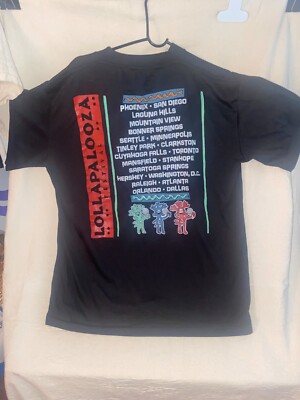 Vintage Lollapalooza 1991 Festival Tshirt Black XL | eBay