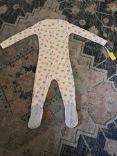 NEW Carter  s 5T Toddler Girls Floral Waffle Knit Footed Pajamas Sleep  Play Zip