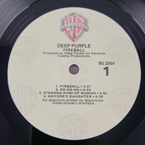 DEEP PURPLE Fireball LP Vinyl Record Warner Bros BS 2564 - Imagen 6 de 13
