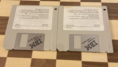 1988 IBM Disk Operating System Version 4.00 (2) 3.5'' Diskettes
