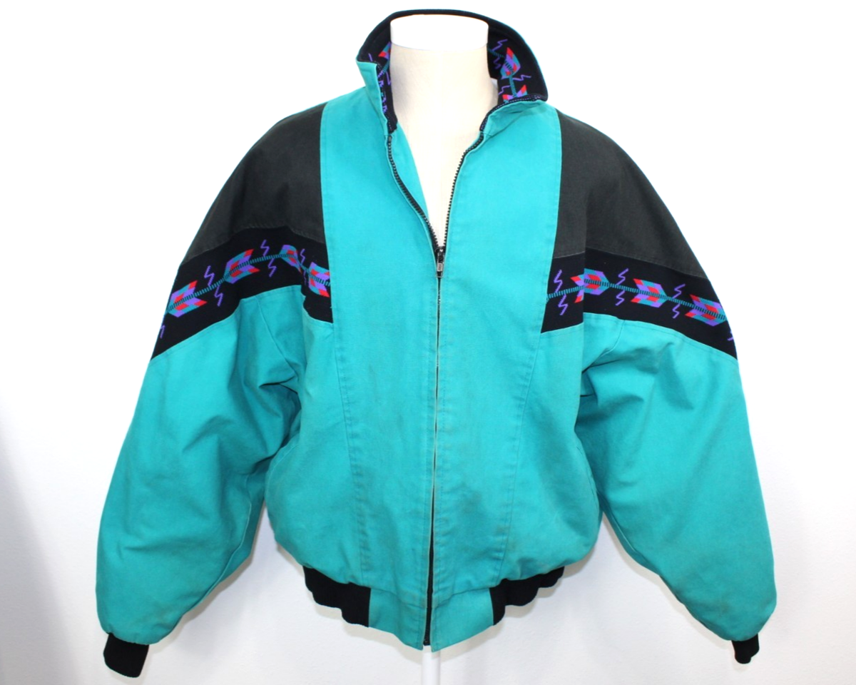 Vintage David James Aztec Jacket Men’s Southwest Native Navajo M/L As Is