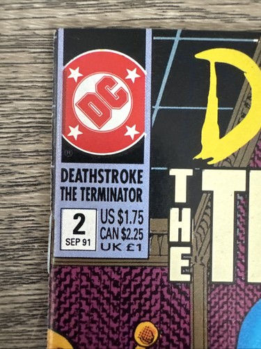 Deathstroke the Terminator #2 DC Comics 1991. Barcode Sticker. C20 - Picture 2 of 6