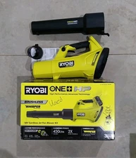 Ryobi P21140 18V Brushless Whisper Series Cordless 450CFM Blower - TOOL ONLY