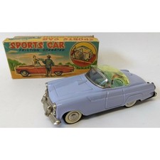 ULTRA RARE 1955 Nomura TN Japan Tin Friction Ford Thunderbird Sports Car in Box 