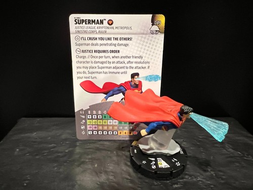Heroclix Notorious: Super Rare Superman #049 mit Karte