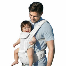 HBR Baby Carrier with Hip Seat, Non-Slip Seat, Air-Padded Shoulder Straps for Le