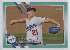 2021 Topps Chrome Aqua Refractor 96/199 Walker Buehler #157 0a1z