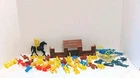 1960’s Vintage Marx ETC Mixed Lot Of 39 Plastic Figures, Horse, Cannon &Cabin