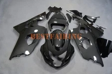 Black Carbon Fiber Fairing Kit w/Bolts For Suzuki GSXR600 GSXR750 2004-2005 ABS
