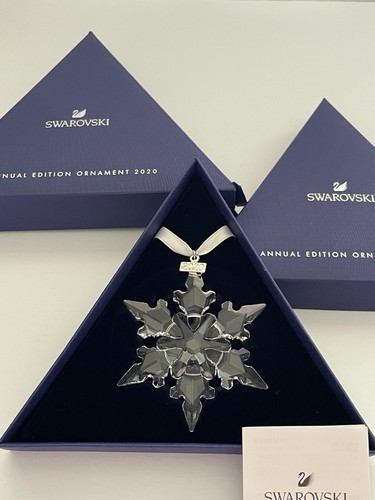 NEW 2020 Swarovski Crystal 3" Annual Christmas Holiday Ornament Box Cert 5511041 - Picture 5 of 8
