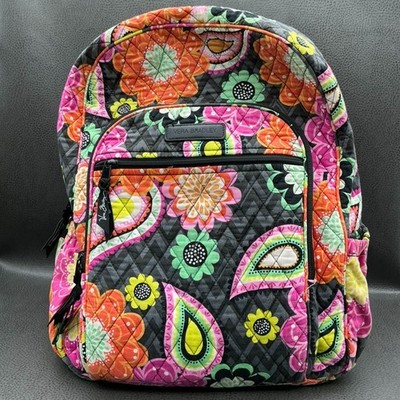 Vera Bradley Ziggy Zinnia Campus Backpack Large Book Bag Daily Work Campus Wear
