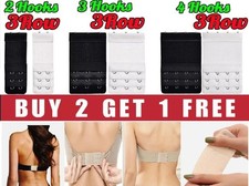 3ROW 2,3,4 Hook Bra Extender Extension Bra Strap Strapless Underwear Maternity