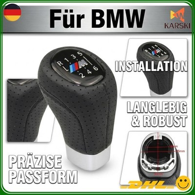 Für BMW 3er 5er E46 E90 M Sport 6 Gang Leder Manueller Schaltknauf 25118037309