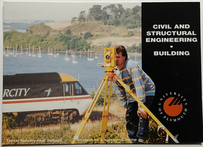 Plymouth University School of Civil and Structural Engineering Vintage Postkarte