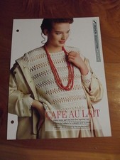 CROCHET PATTERN CAFE AU LAIT FASHION COLLECTION CREATIVE NEEDLES *GREAT*