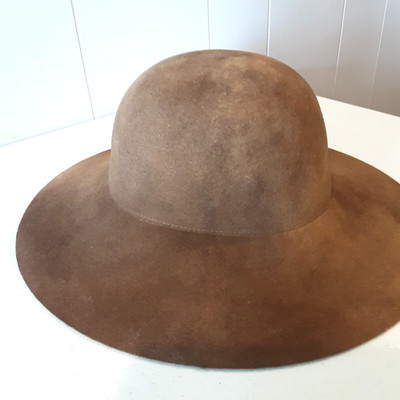 Betmar New York Woman's Boho Hat Distressed Brown One Size NEW