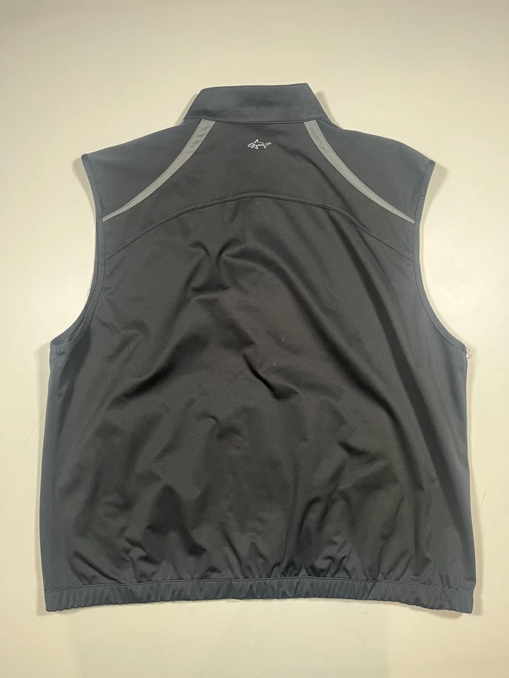 Greg Norman Wild Dunes Vest Mens 2XL Black Golf Softshell Full Zip Sleeveless - Image 2 of 4