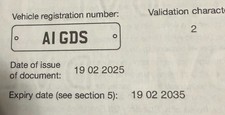 A1 GDS cherished number plate on retention