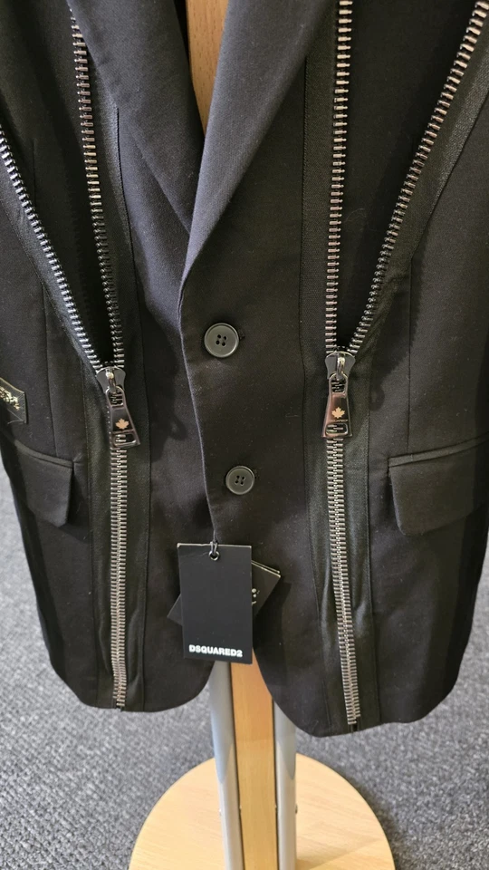 Dsquared2 Suit Men's Size 48 Black - Image 3 of 4