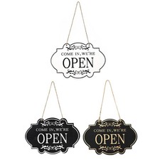 Open and Closed Door Sign Business Sign Creative für Bar Coffee Shop Decor