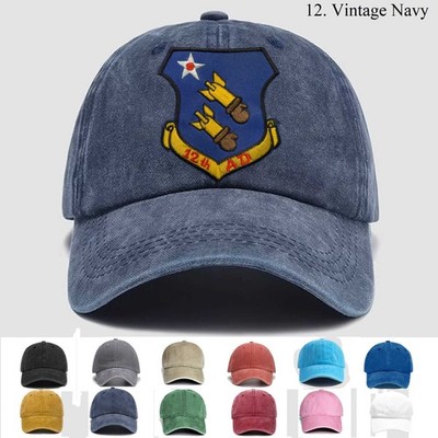 Customized Personalization Embroidered Hat 12th Air Division, Trucker Hat, Gift