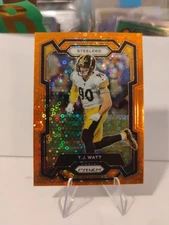 2023 T.J. Watt Panini Prizm Orange Disco Prizm #254