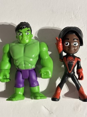Marvel Spidey Friends Hulk Miles Morales Figures Hasbro F2245 New Open Box