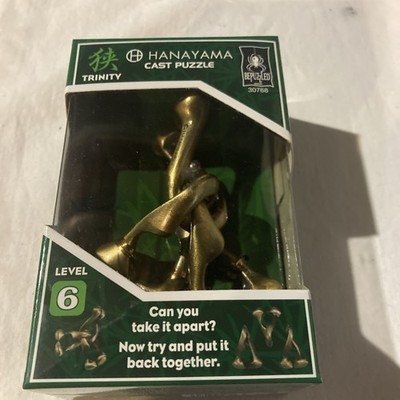 Hanayama Level 6 Cast Metal Brain Teaser Puzzle - Trinity