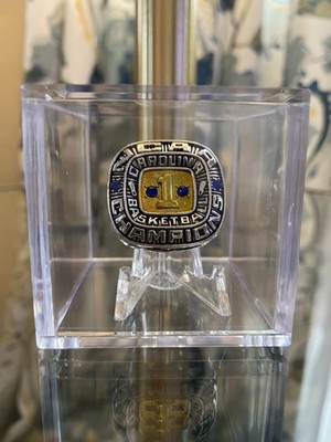 1982 North Carolina Tar Heels National Championship Ring w/Showcase Cube Jordan