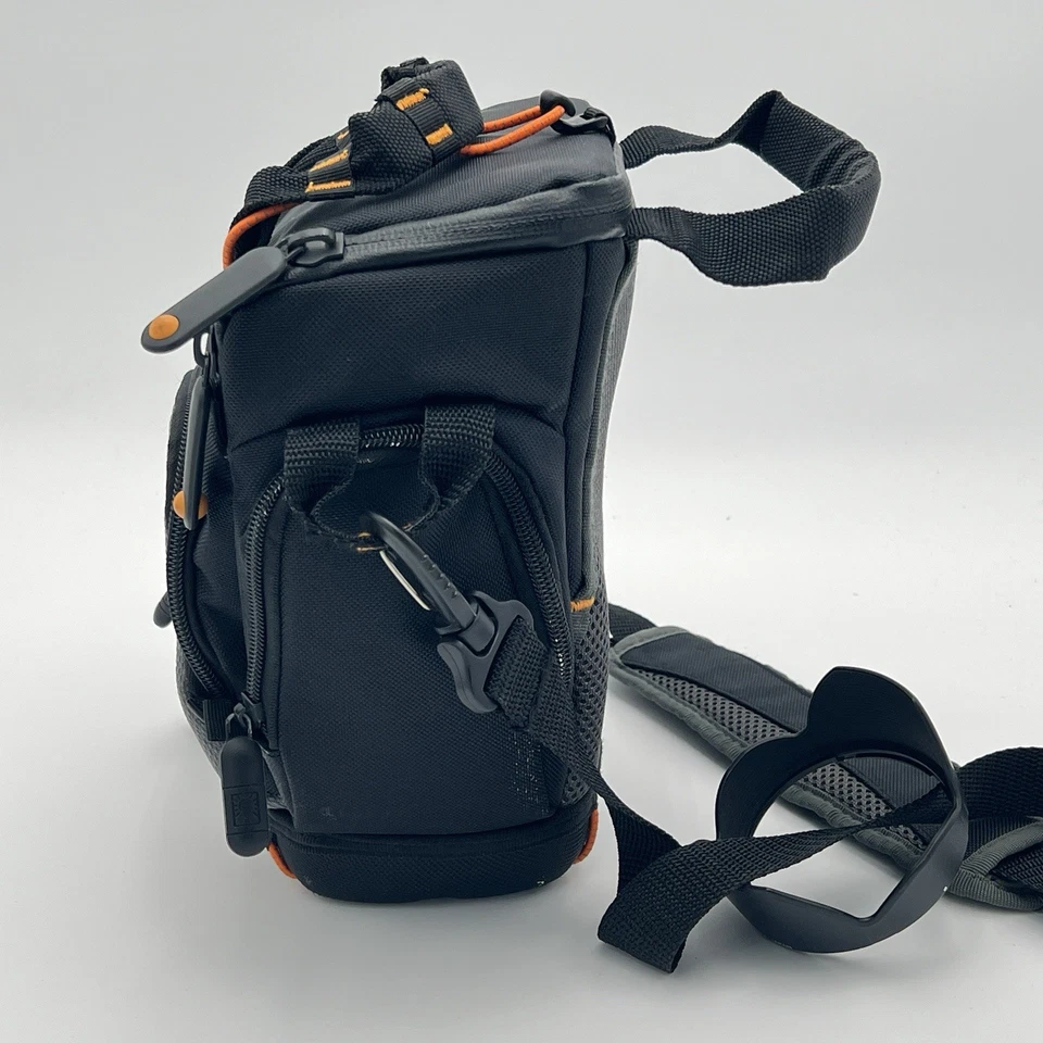 Case Logic SLR Zoom Camera Holster Bag SLRC-1Z Black/Gray/Orange - Image 3 of 4